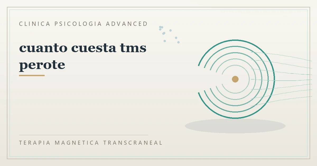 Terapia Magnetica Transcraneal con valoracion medica previa Clinica Psicologia Advanced