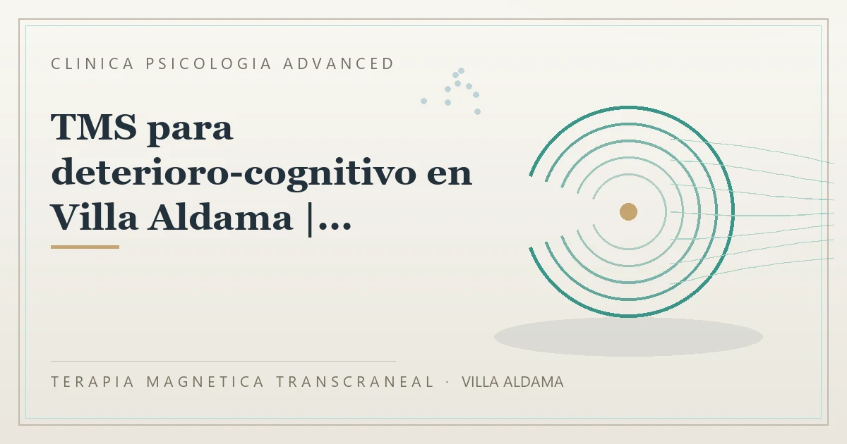 Terapia Magnetica Transcraneal con valoracion medica previa Clinica Psicologia Advanced