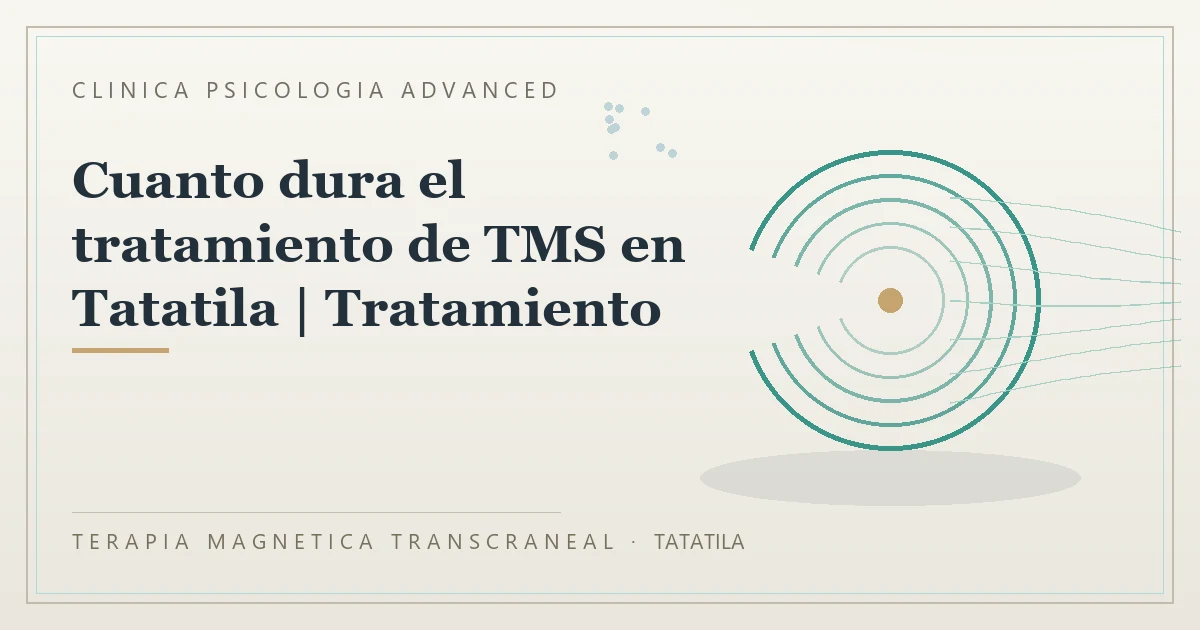Terapia Magnetica Transcraneal con valoracion medica previa Clinica Psicologia Advanced