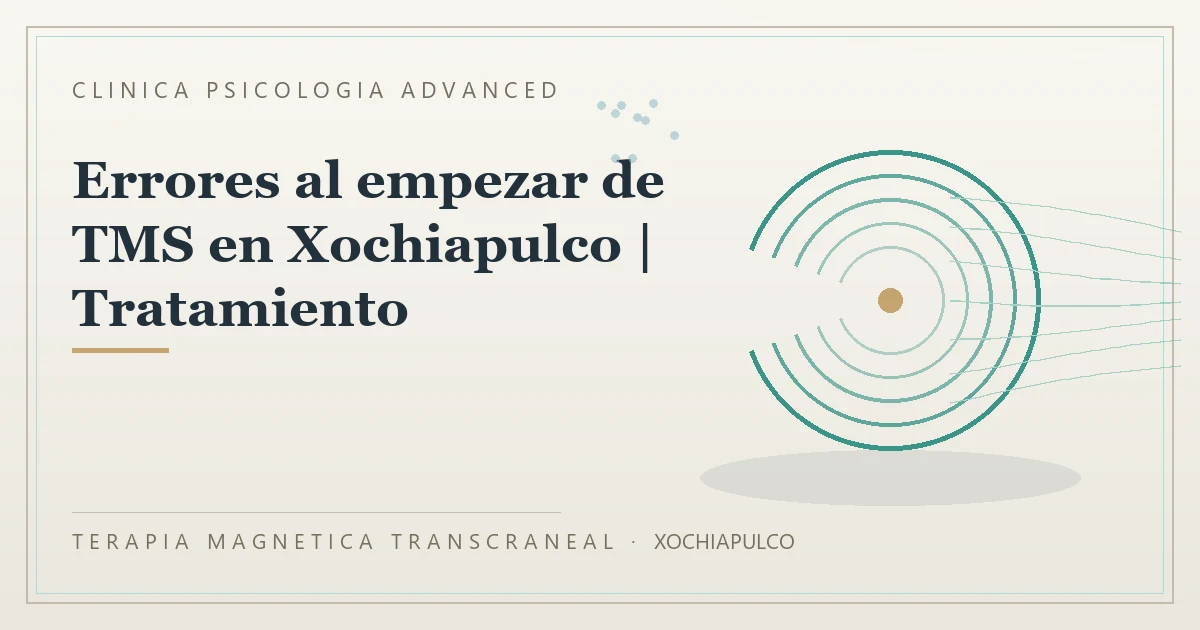 Terapia Magnetica Transcraneal con valoracion medica previa Clinica Psicologia Advanced