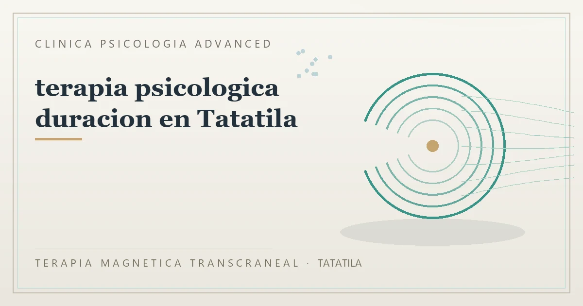 Terapia Magnetica Transcraneal con valoracion medica previa Clinica Psicologia Advanced